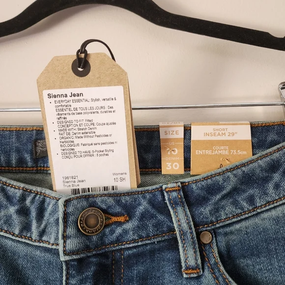 Prana Organic Cotton Sienna Skinny‎ Jeans In True Blue Size 30 NWT - Picture 6 of 11
